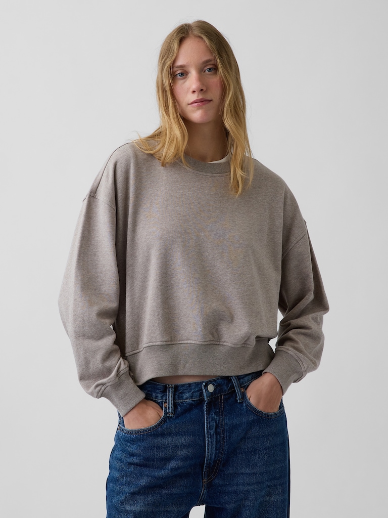 VintageSoft Terry Oversized Wedge Sweatshirt