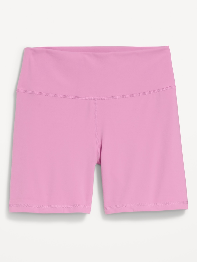 High-Waisted StudioSmooth Biker Shorts -- 6-inch inseam