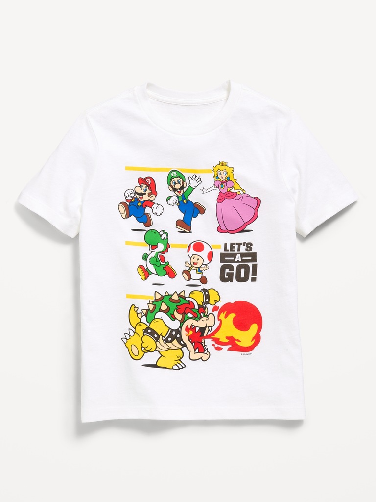 Super Mario™ Gender-Neutral Graphic T-Shirt for Kids