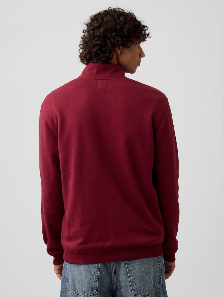 Relaxed Gap Logo Quarter-Zip Sweatshirt