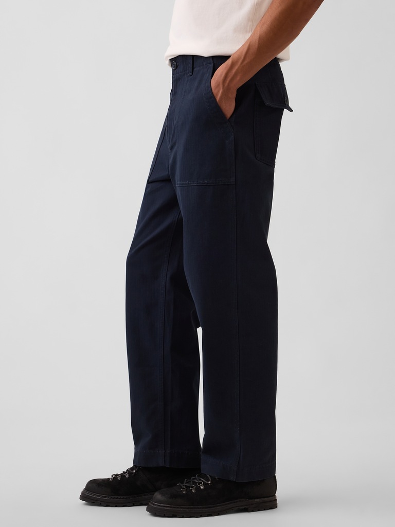 Herringbone '90s Loose Pants