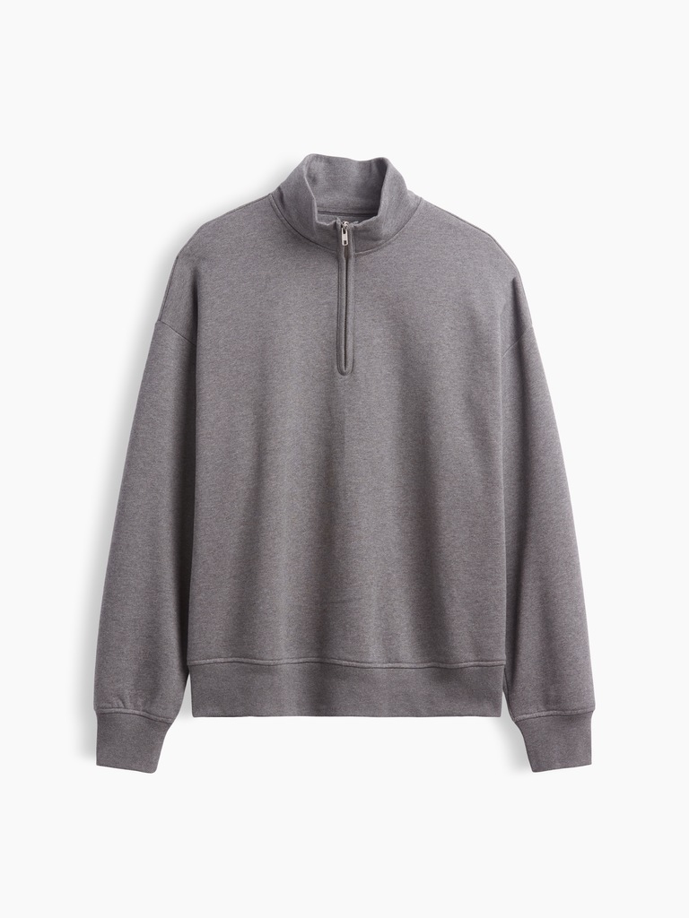 Heavyweight Oversized Quarter-Zip Pullover