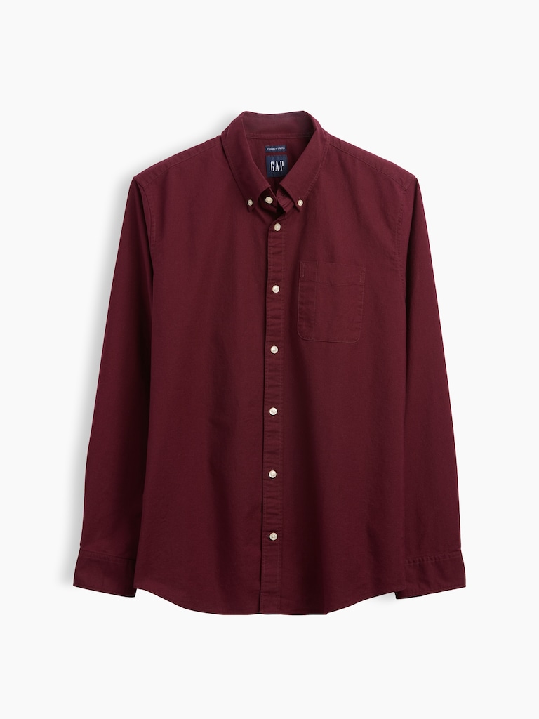 Plaid Oxford Button-Down Shirt