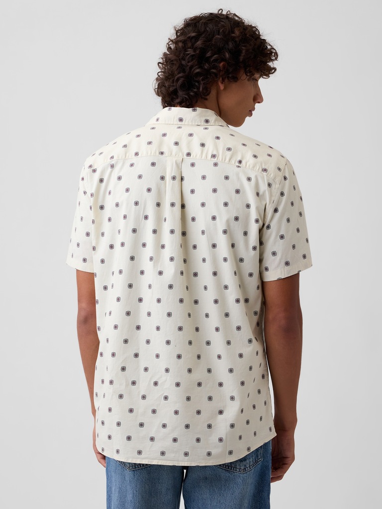Stretch Poplin Shirt in Standard Fit