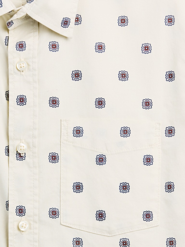 Stretch Poplin Shirt in Standard Fit