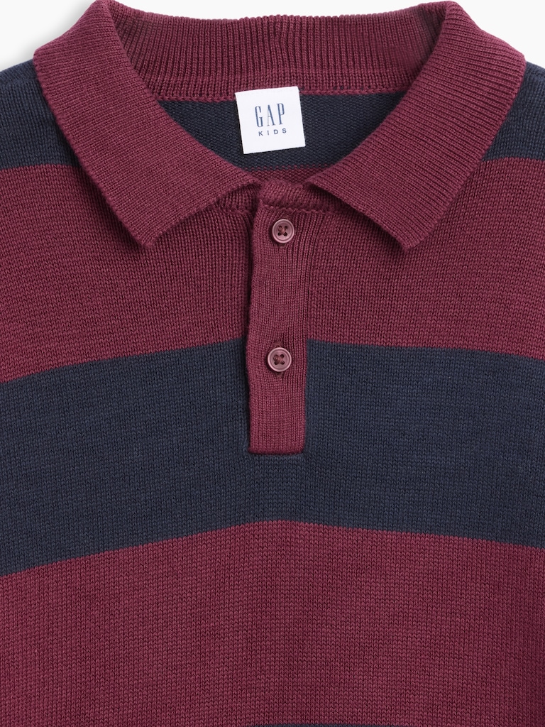 Kids Relaxed Textured Polo Shirt
