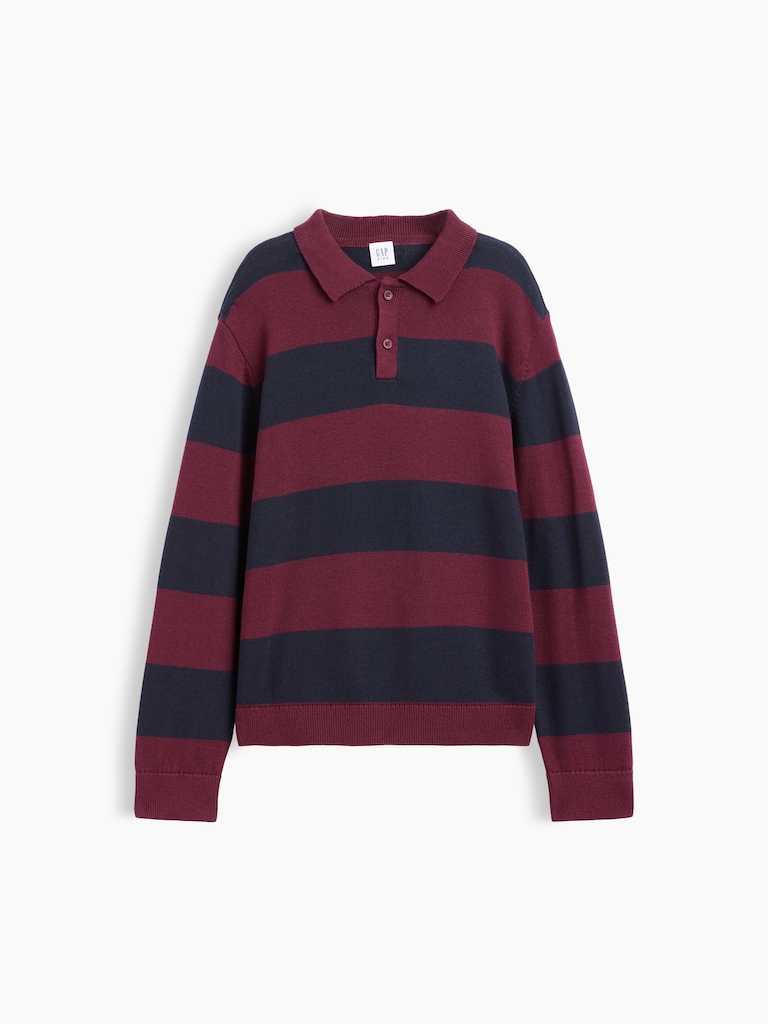 Kids Relaxed Textured Polo Shirt