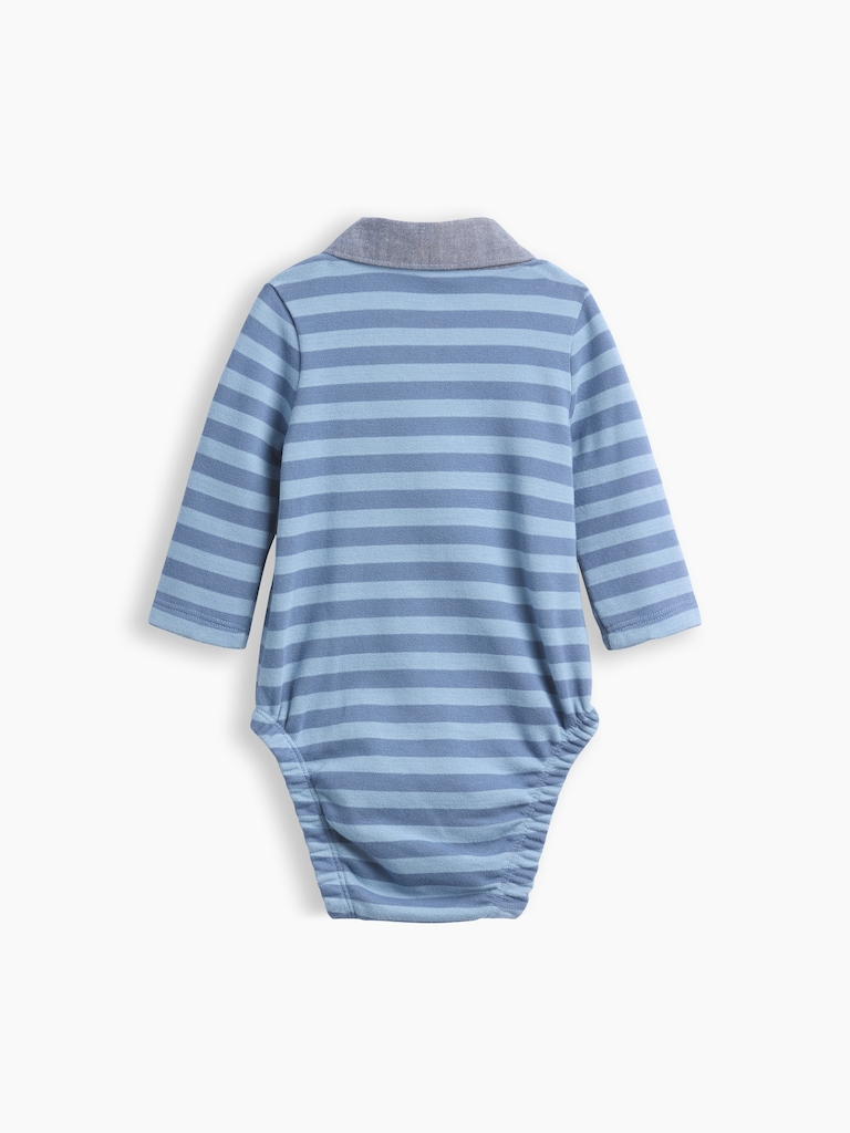 Baby VintageSoft Rugby Polo Bodysuit