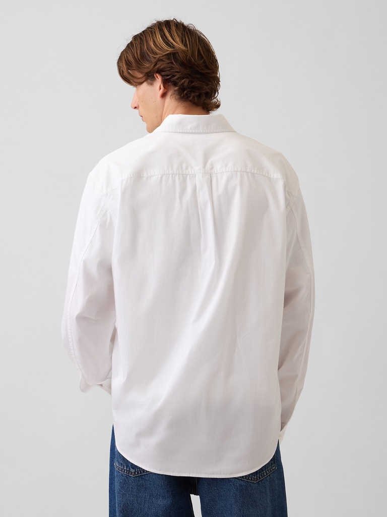 Organic Cotton Poplin Relaxed Shirt