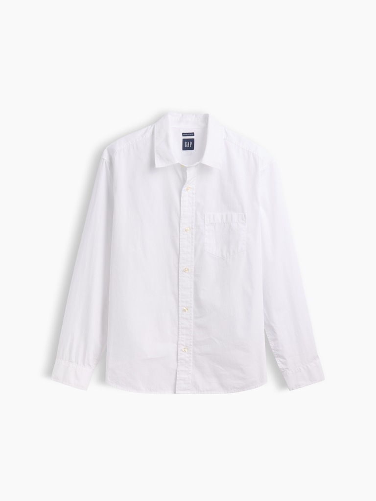 Organic Cotton Poplin Relaxed Shirt