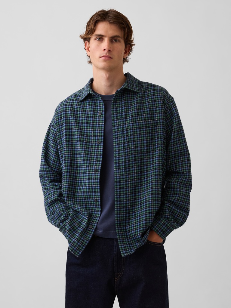 Relaxed Flannel Shirt