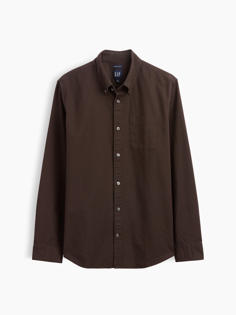 Plaid Oxford Button-Down Shirt