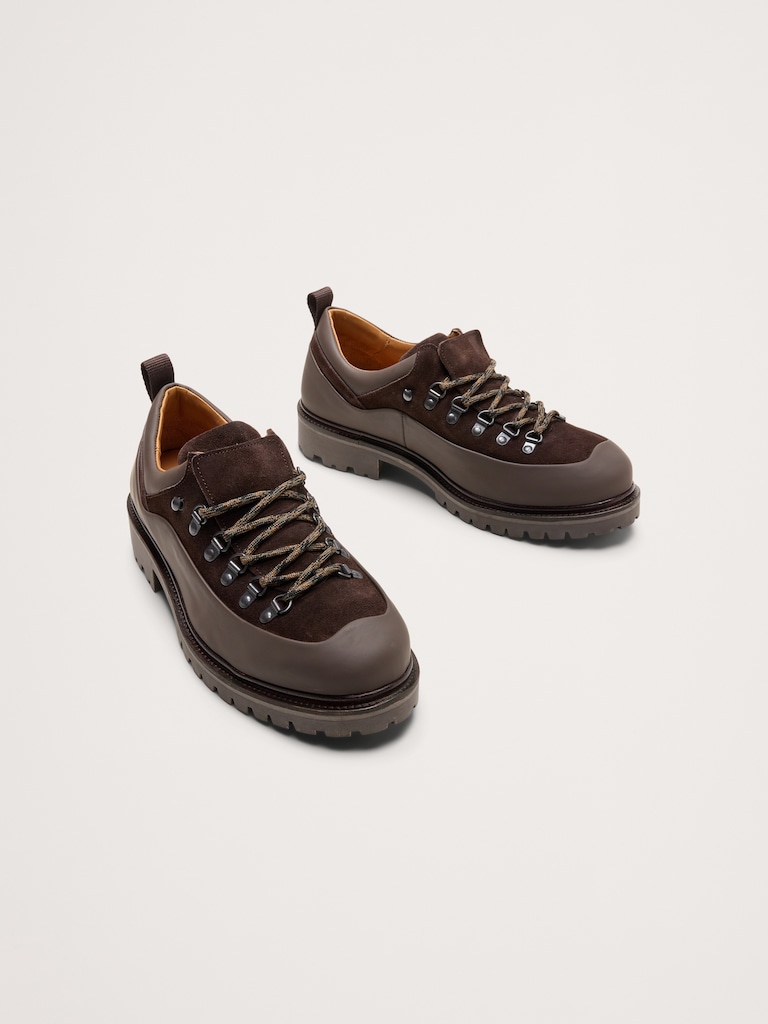 Italian Suede-Leather Hiking Shoe