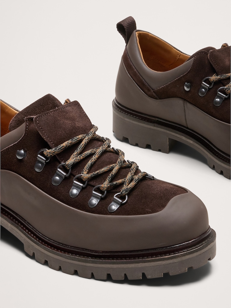 Italian Suede-Leather Hiking Shoe
