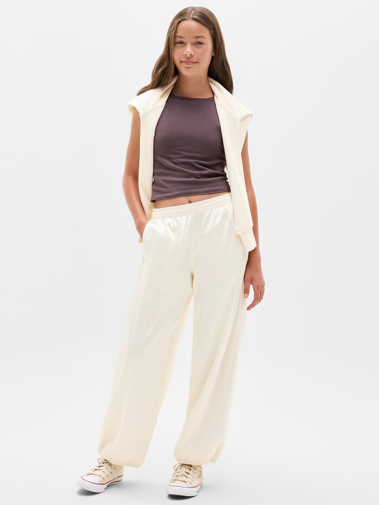 Athleta Girl Run Free Satin Bubble Pant