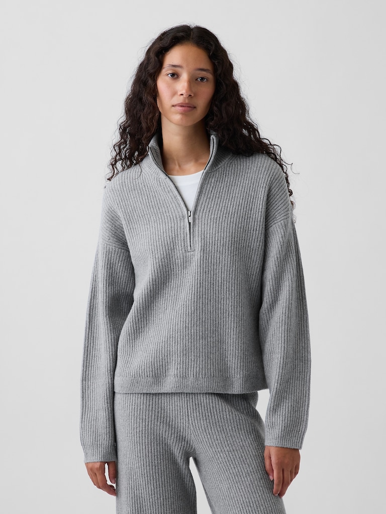 CashSoft Oversized Half-Zip Pullover