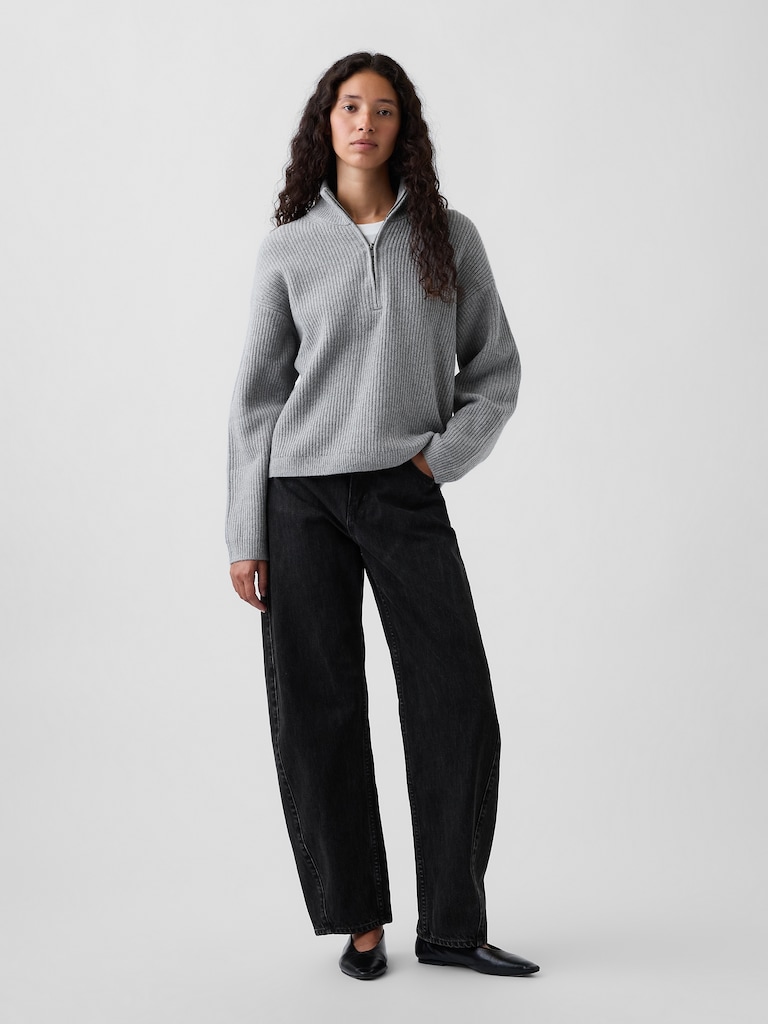 CashSoft Oversized Half-Zip Pullover