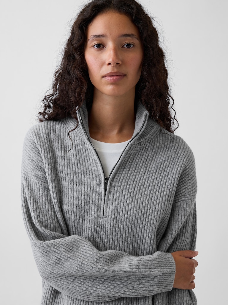 CashSoft Oversized Half-Zip Pullover