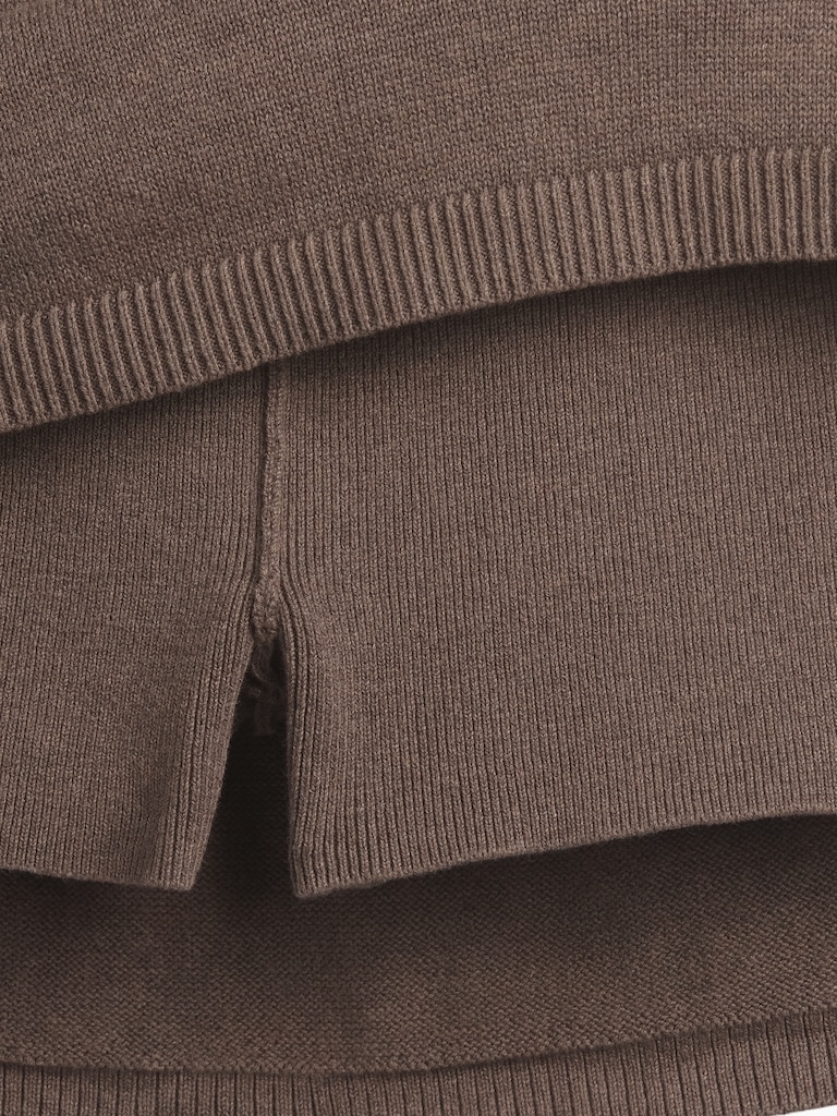 100% Cotton Mini Sweater Skort