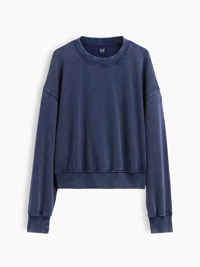 VintageSoft Terry Oversized Wedge Sweatshirt