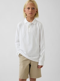 Kids Organic Cotton Uniform Polo Shirt
