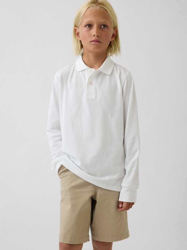 Kids Organic Cotton Uniform Polo Shirt