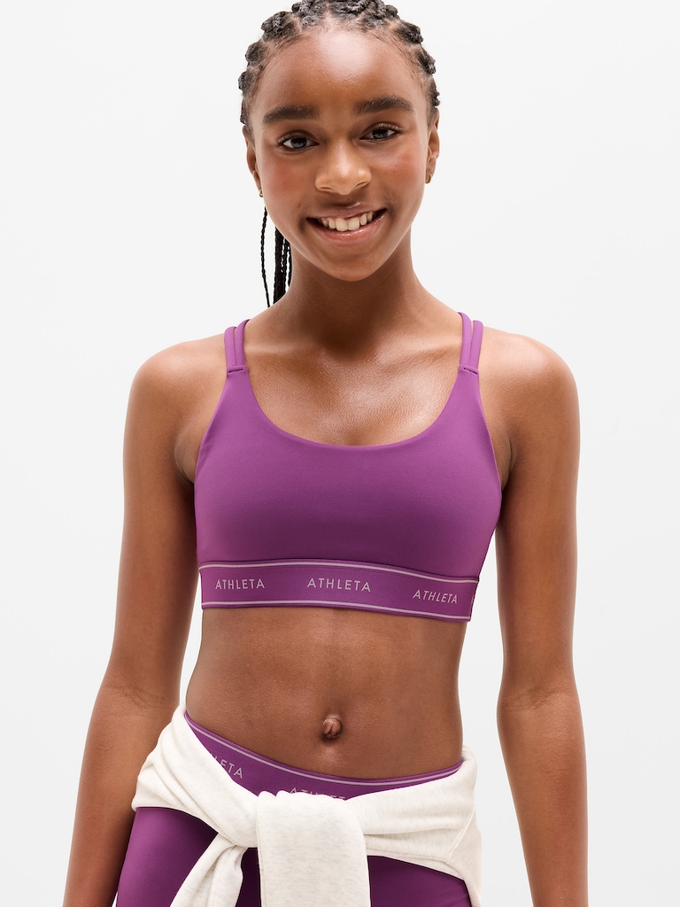 Athleta Girl High Speed Logo Bra
