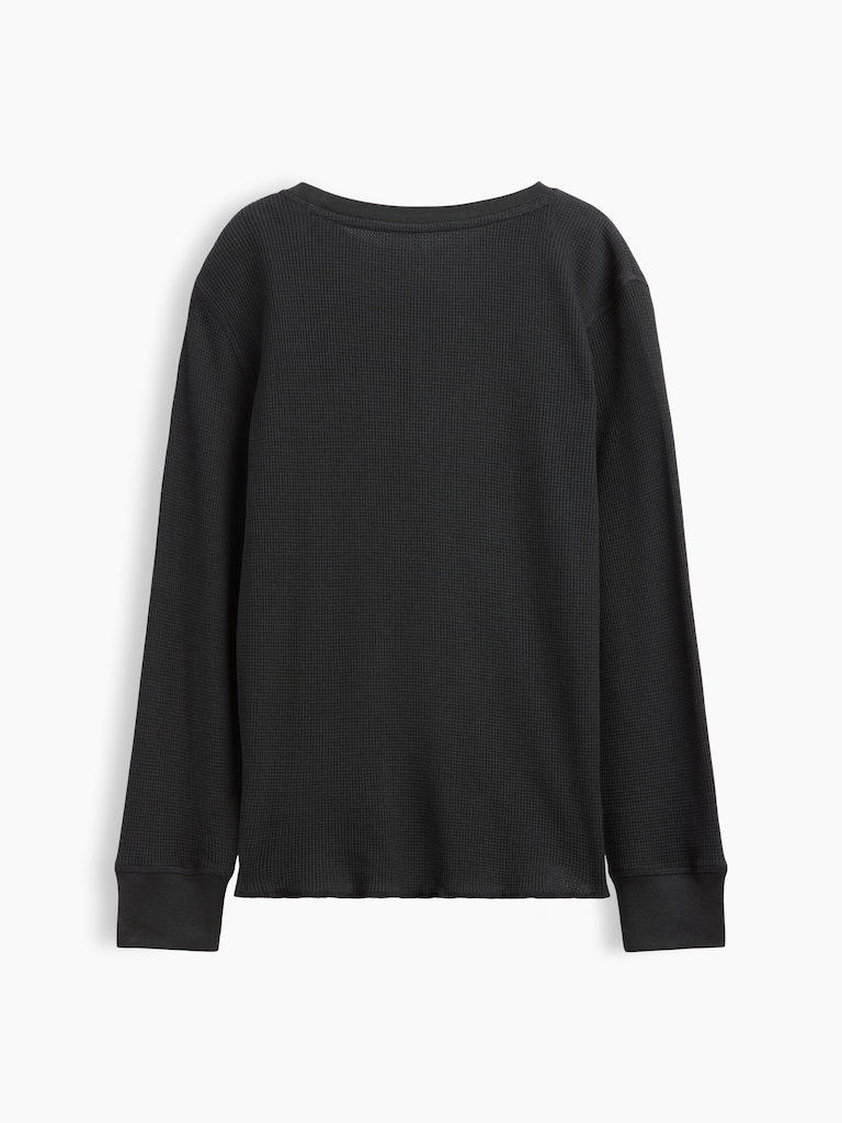 Kids Waffle-Knit Crewneck T-Shirt