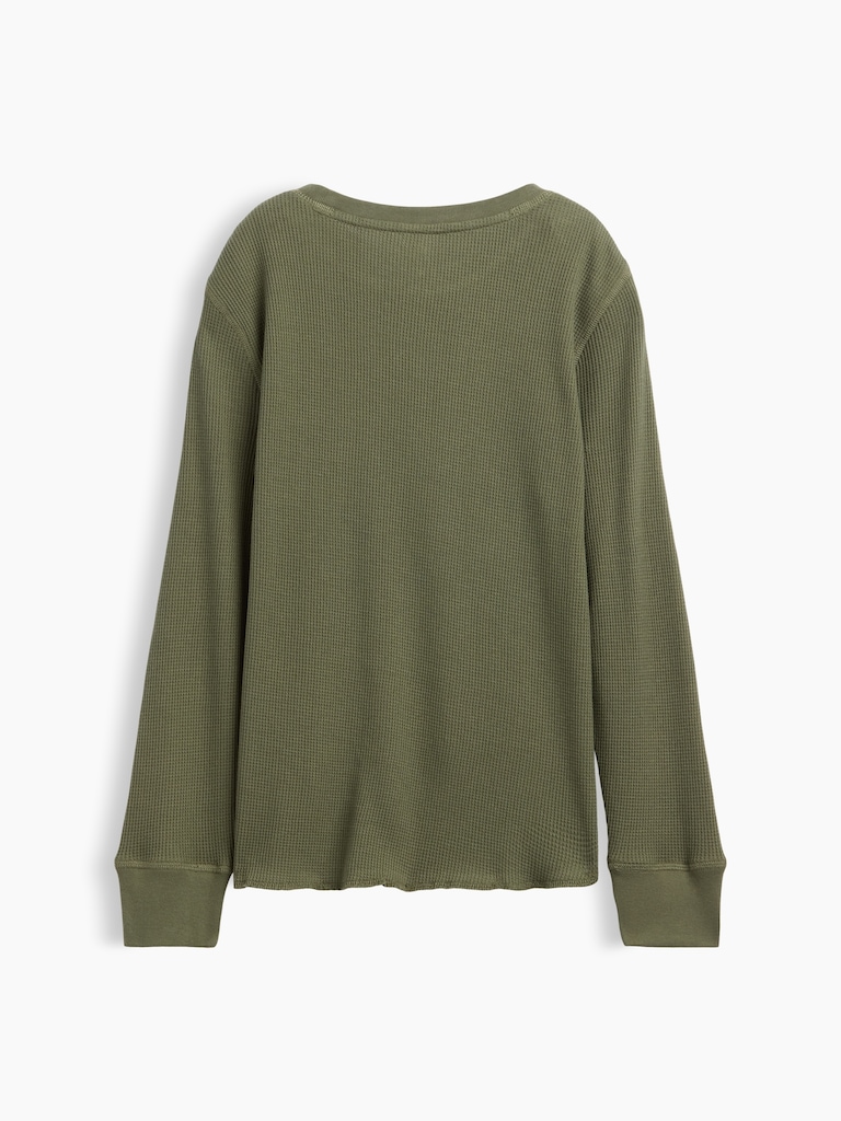 Kids Waffle-Knit Crewneck T-Shirt