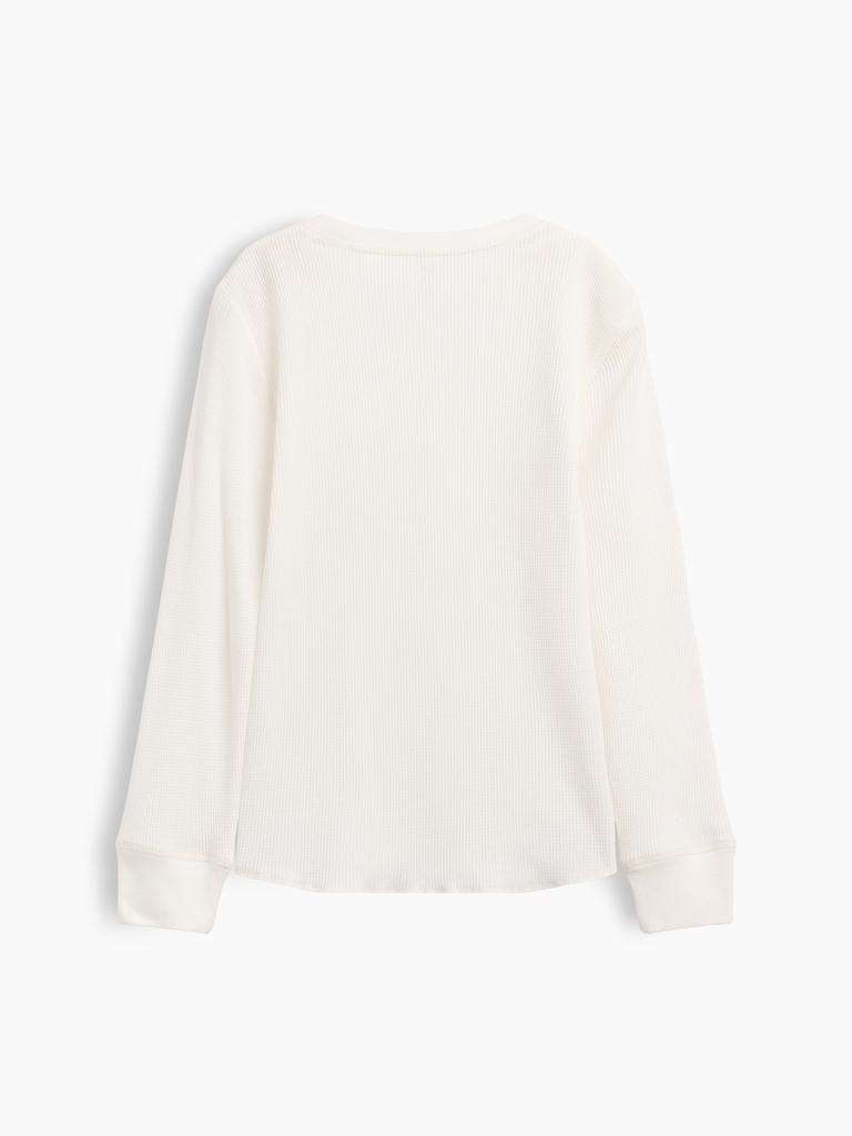 Kids Waffle-Knit Crewneck T-Shirt