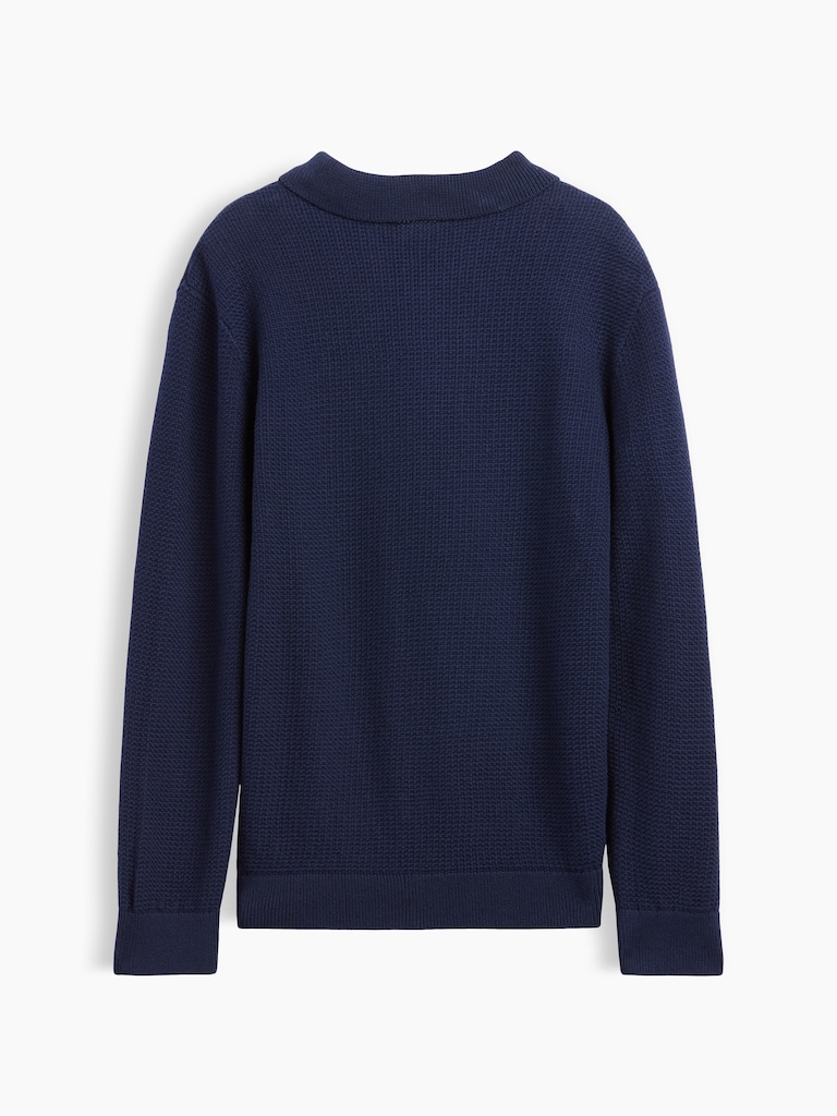 Kids Relaxed Textured Polo Shirt