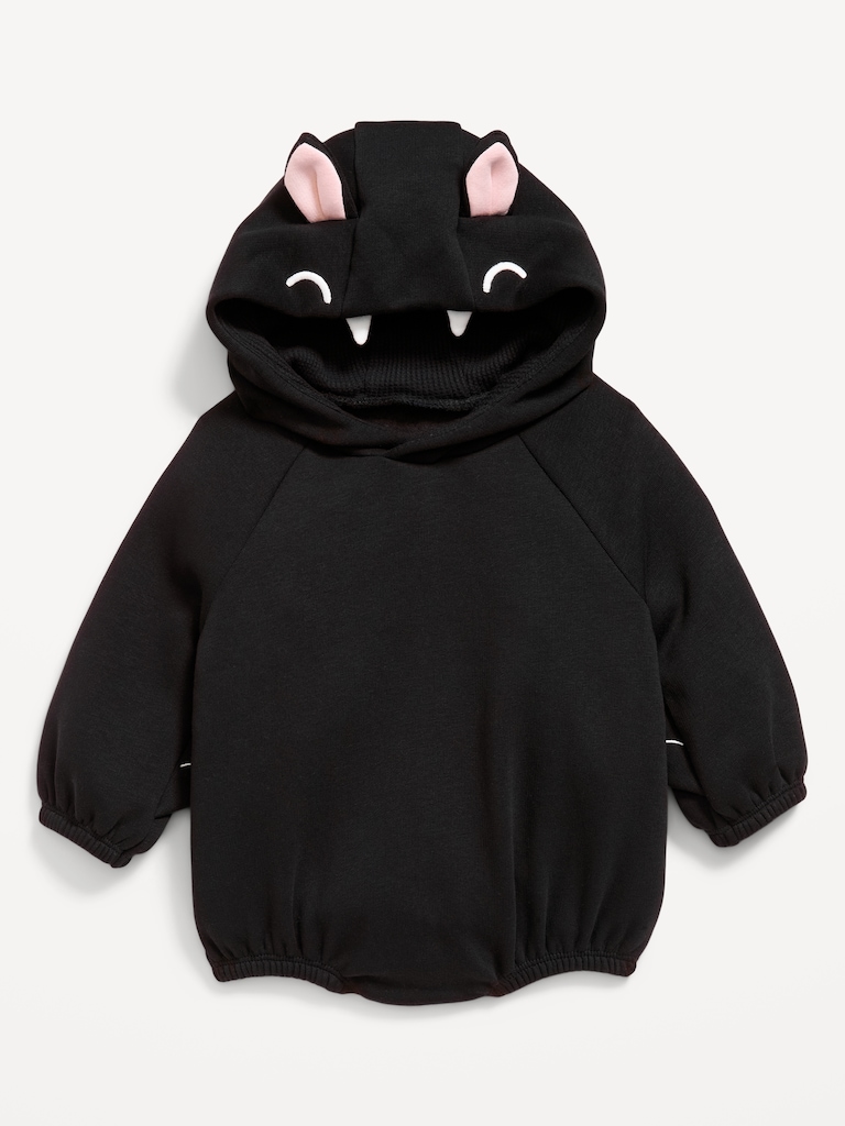 Hooded Critter Fleece One-Piece Romper for Baby