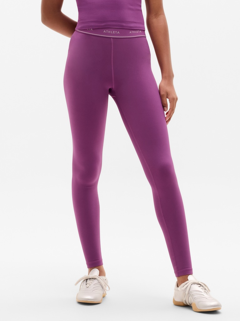 Athleta Girl High Rise Logo Chit Chat Legging