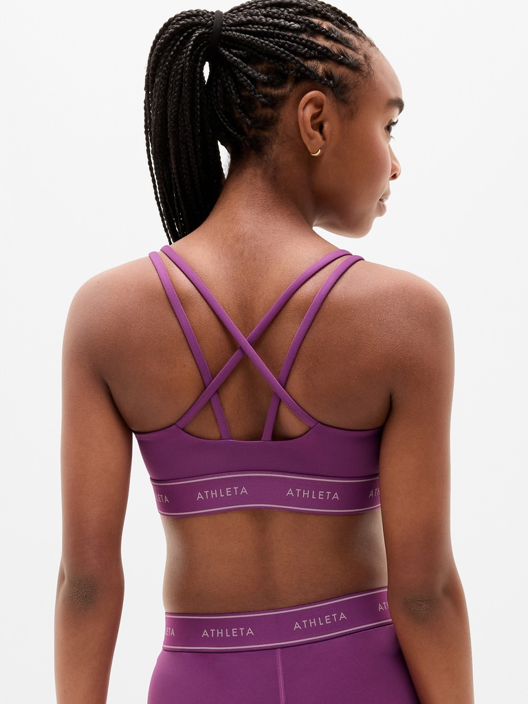 Athleta Girl High Speed Logo Bra