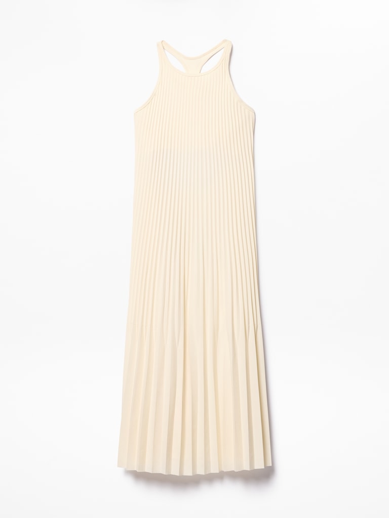 Featherweight Plissé Dress