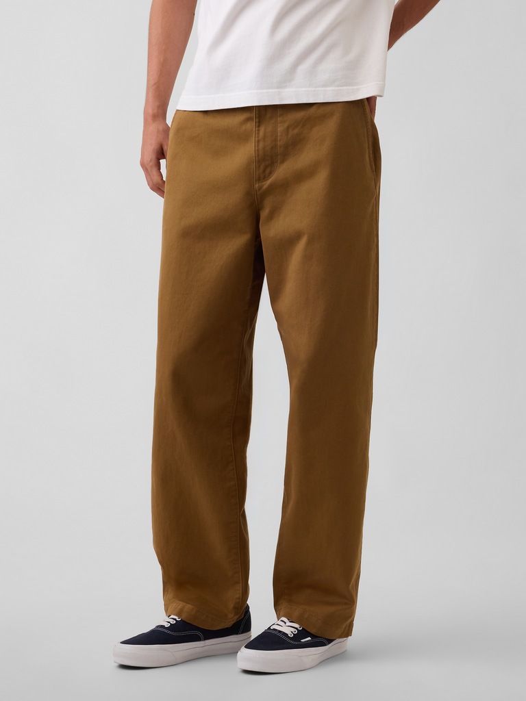 Heavyweight Twill Baggy Khakis
