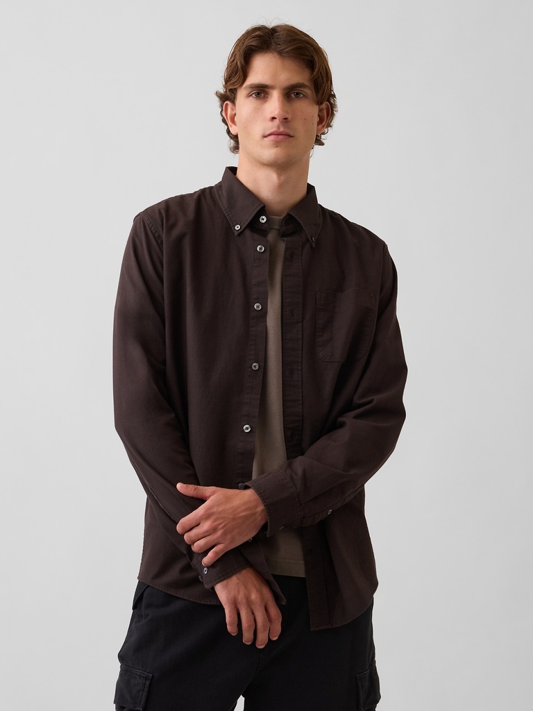 Plaid Oxford Button-Down Shirt