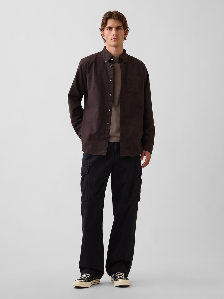 Plaid Oxford Button-Down Shirt