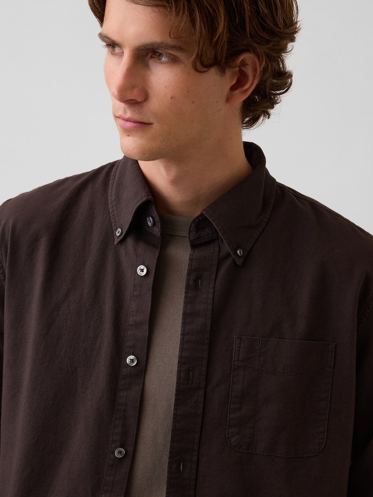 Plaid Oxford Button-Down Shirt
