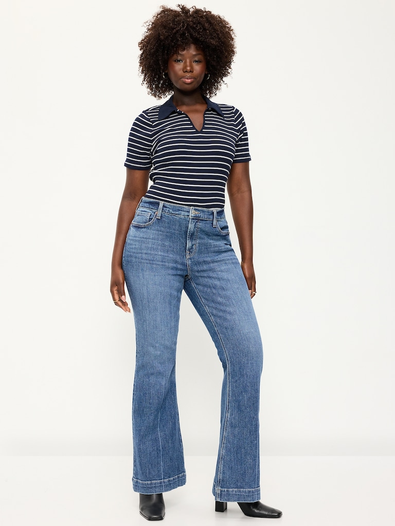 High-Waisted Flare Jeans