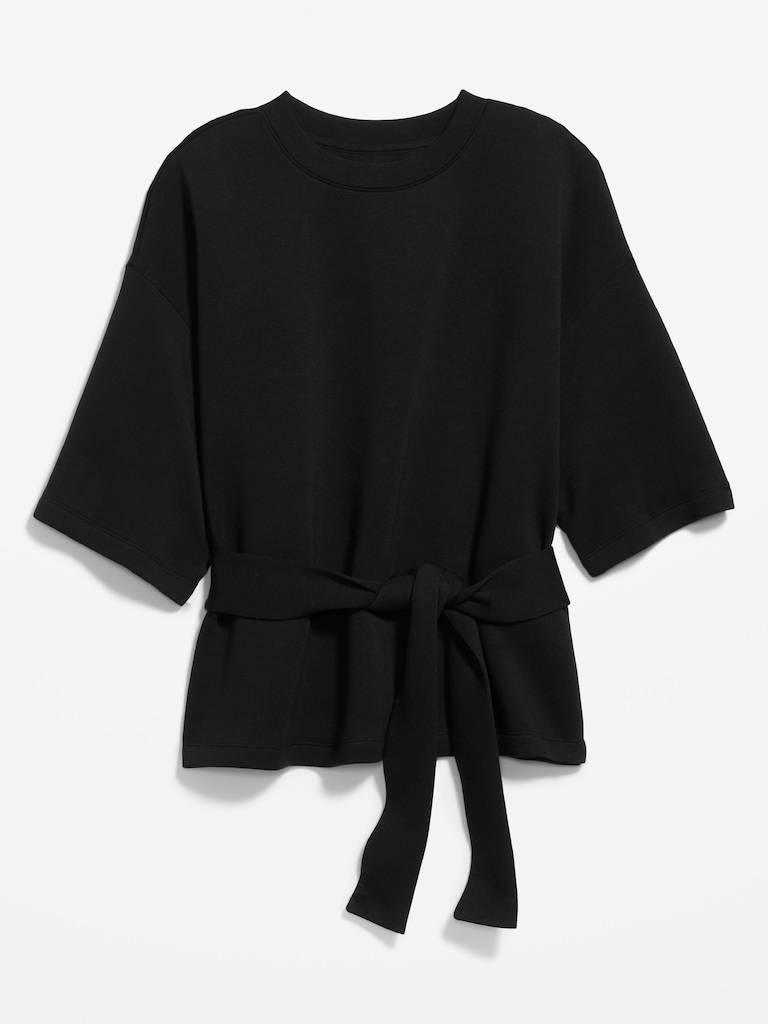 Bounce Fleece Wrap Top
