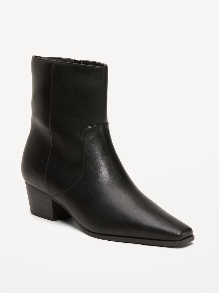 Low-Heel Booties for Women