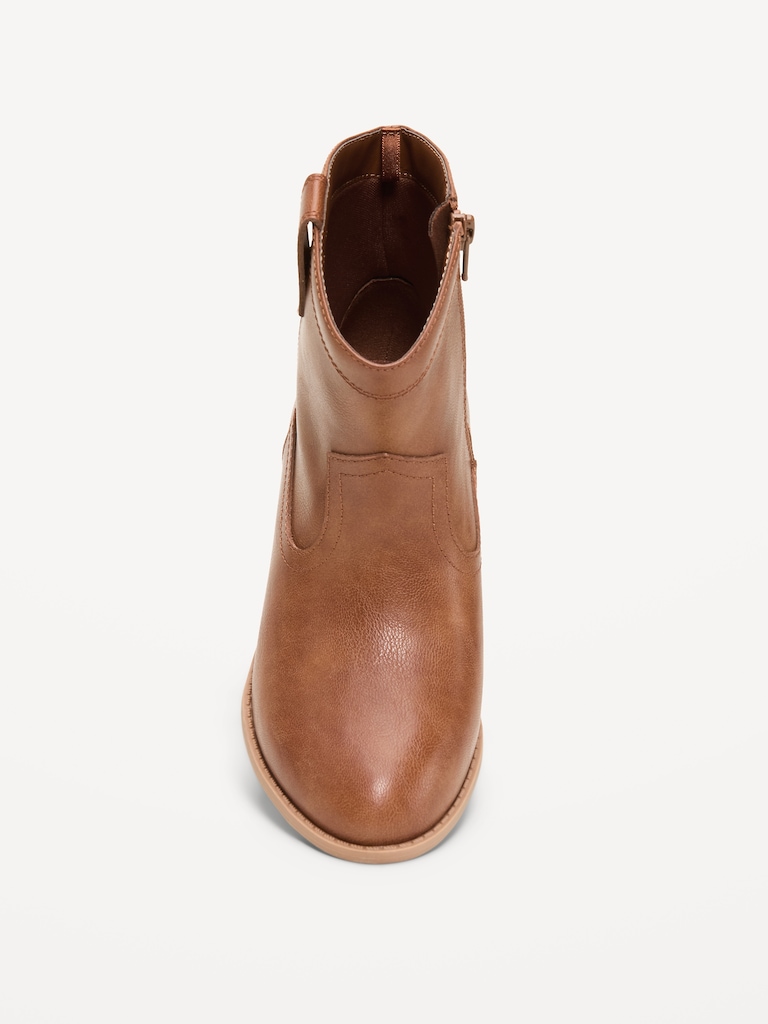 Bottes western en similicuir pour fille