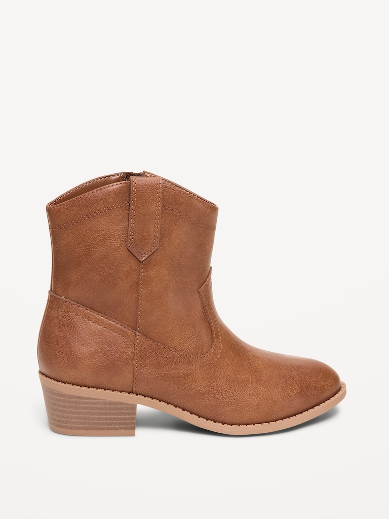 Bottes western en similicuir pour fille