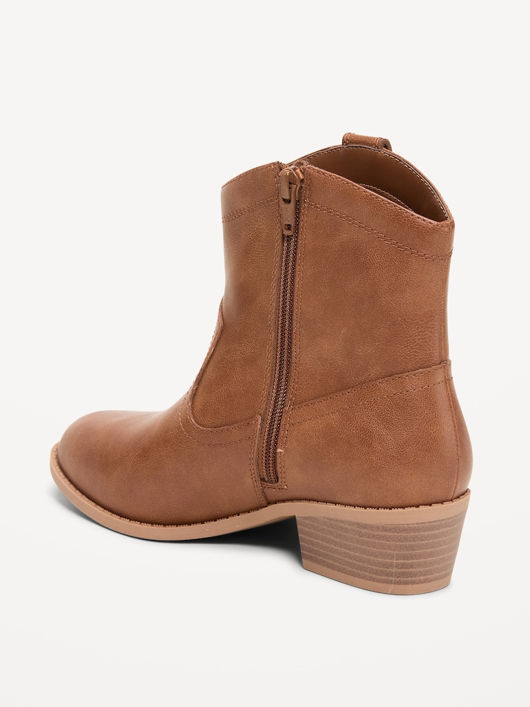 Bottes western en similicuir pour fille