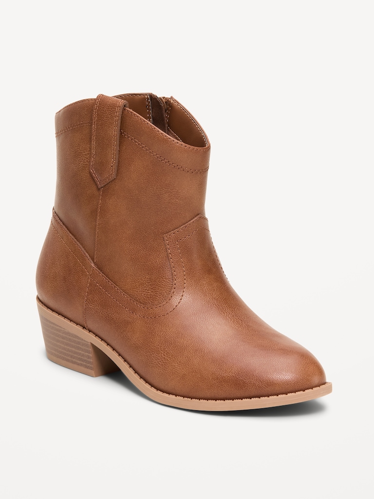 Bottes western en similicuir pour fille