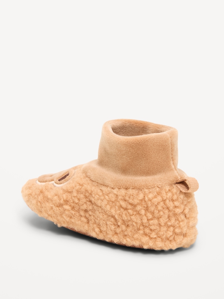 Critter Sherpa Slippers for Baby