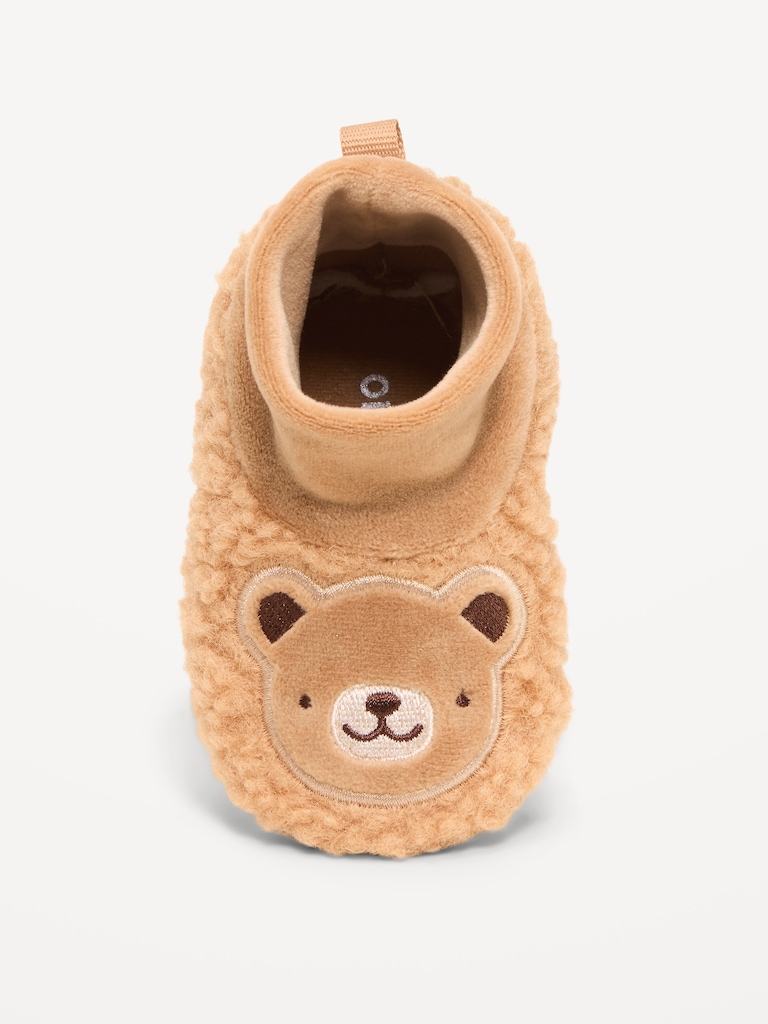 Critter Sherpa Slippers for Baby