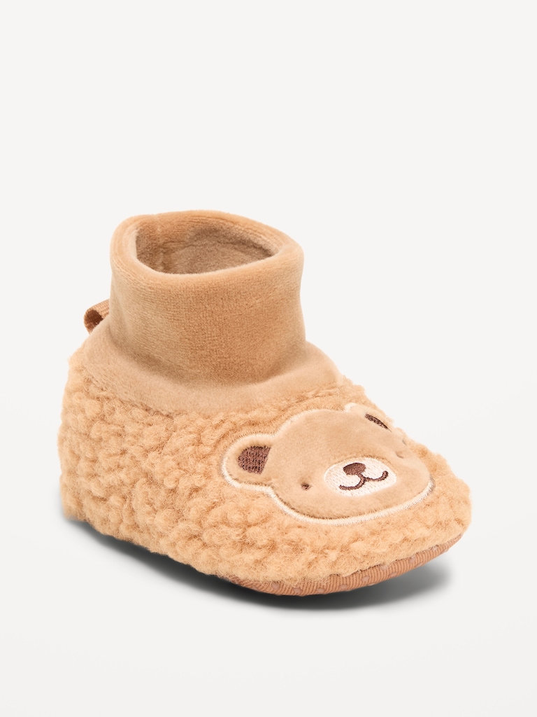 Critter Sherpa Slippers for Baby