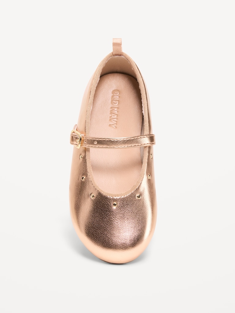 Shiny Faux-Leather Mary Jane Shoes for Toddler Girls